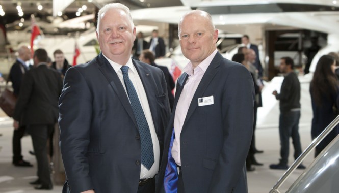 Chris Gates, Managing Director of Princess Yachts International and Murray Ellis, Managing Director of National Boat Shows