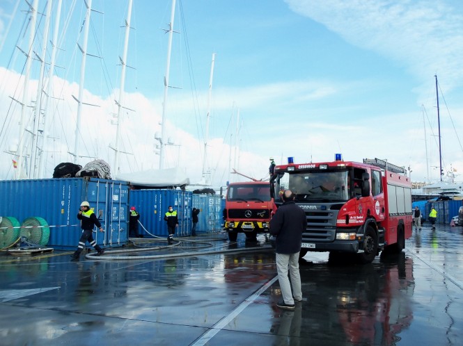Fire drill at STP Shipyard Palma