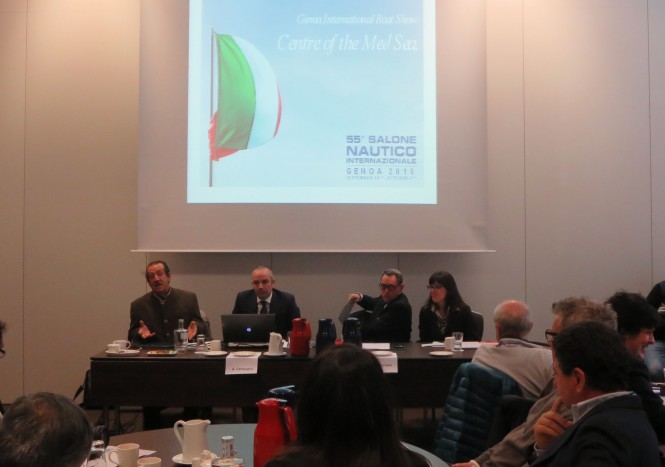 Genoa International Boat Show Press Conference at boot Dusseldorf 2015