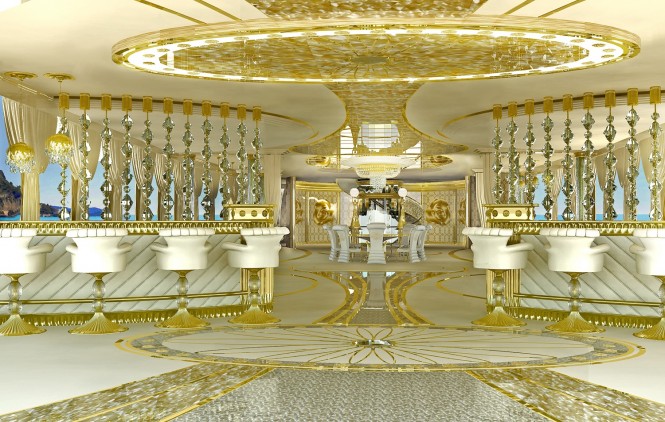 LA BELLE superyacht - Interior - Main Deck