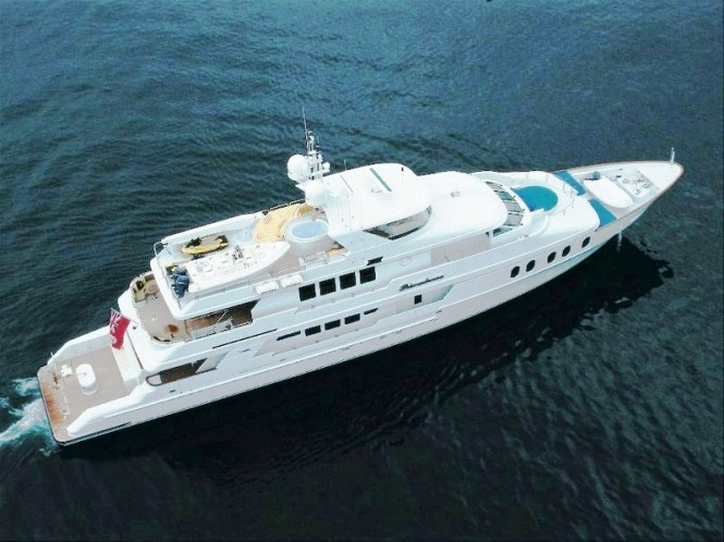 Luxury yacht Match Point (ex Primadonna) - From Above