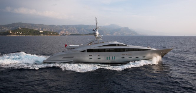 Motor yacht Silver Wind underway - Photo Credits @ SuperyachtMedia