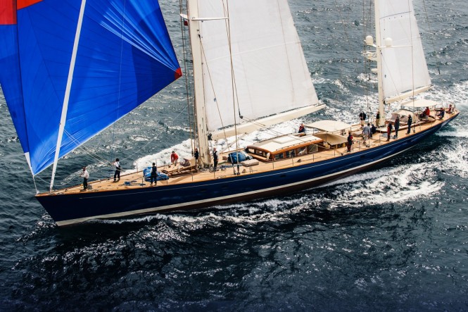Pendennis superyacht Rebecca under sail