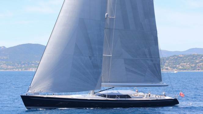 Royal Huisman super yacht Blue Papillon - Photo by Flypictures