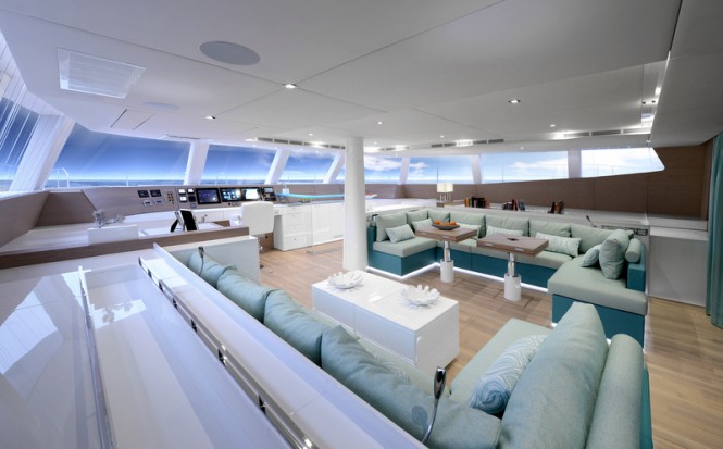 Sunreef 74 catamaran WildBerry - Saloon