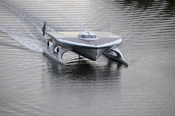 The world's largest solar catamaran Planet Solar designed by Knierim