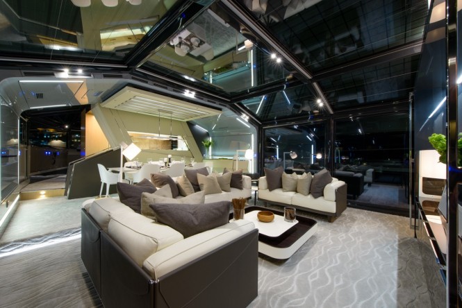 Arcadia 85 US edition Yacht Hull no. 8 - Saloon