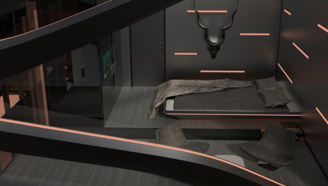 CAUTA superyacht project - Guest Cabin