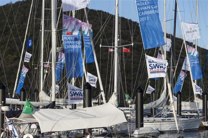 Dockside ambiance on the eve of racing at the 2013 Rolex Swan Cup Caribbean - Photo by Rolex Carlo Borlenghi