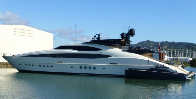 Palmer Johnson motor yacht Vantage with tender