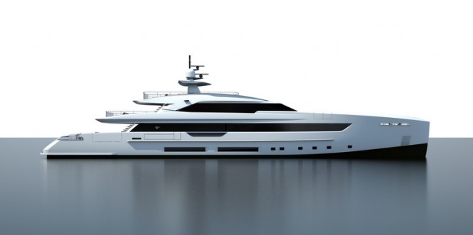 Superyacht Tankoa S501 - side view
