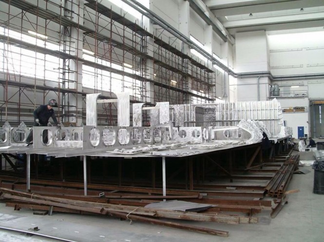Works on Rossinavi Hull FR031 Yacht