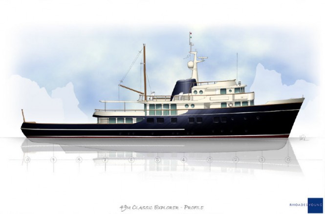 49m Rhoades Young superyacht concept