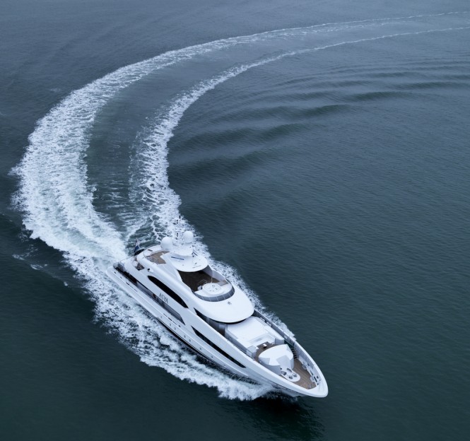 Asya superyacht - Photo by Dick Holthuis