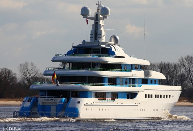 DARTWO superyacht - aft view - Photo by DiFoo