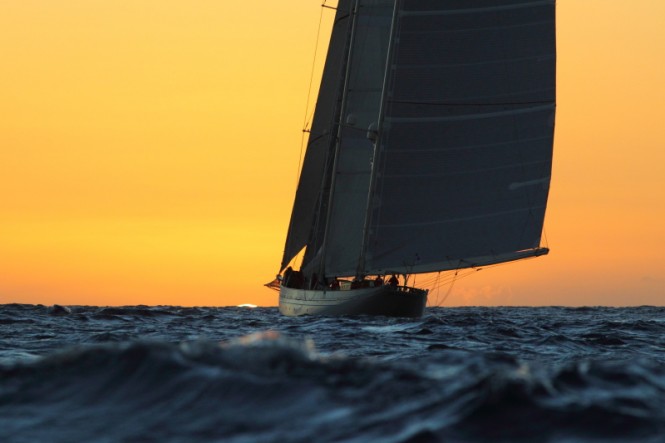 Majestic 182ft twin-mast schooner Adela, Greg Norwood-Perkins ©RORC Tim Wright/Photoaction.com