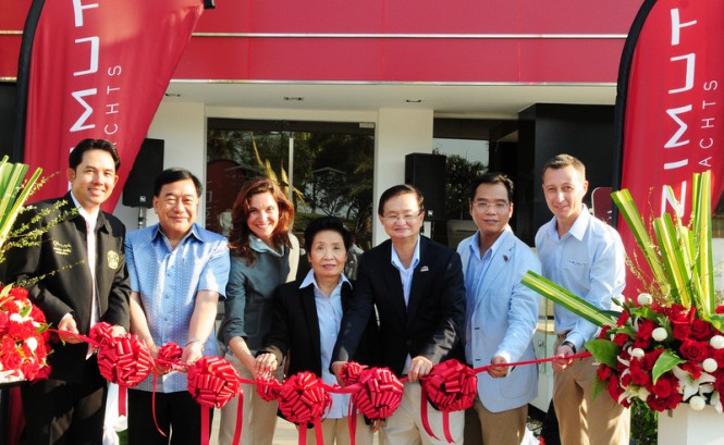 The official ribbon-cutting ceremony