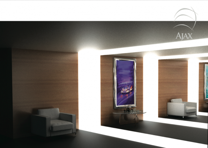 116m Mega Yacht AJAX concept by Sigmund Yacht Design - Interior