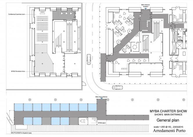 2015 MYBA Charter Show - New Reception Area Plan