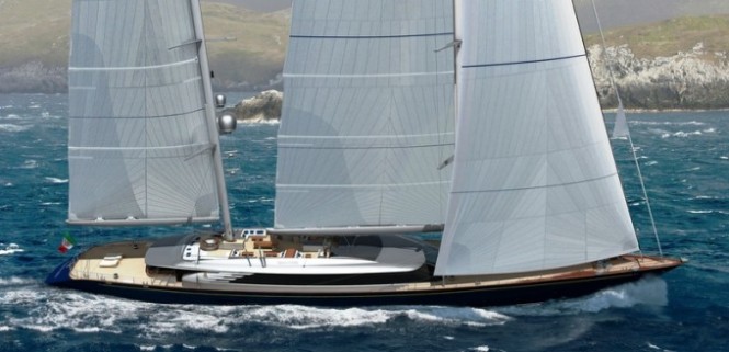 70m Perini Navi sailing yacht Sybaris