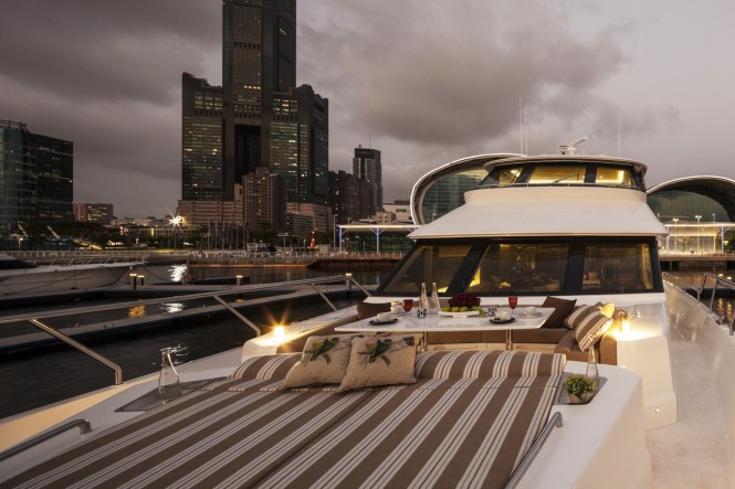 Aboard Horizon V80 superyacht