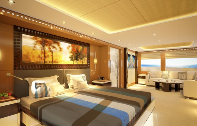 Majesty 155 superyacht - Owners Stateroom