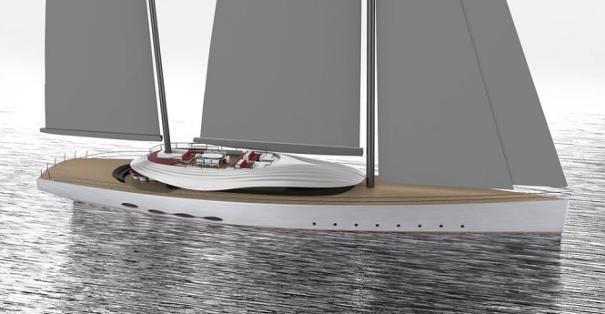 Sailing yacht KRILL project by Antonella Scarfiello - Image credit to Antonella Scarfiello and Lurssen