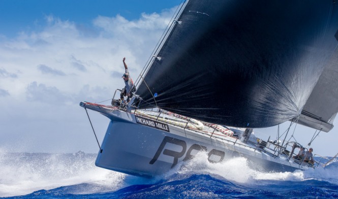 Superyacht Rambler 88 at Les Voiles de St. Barth 2015 Day 1 © Jouany Christophe