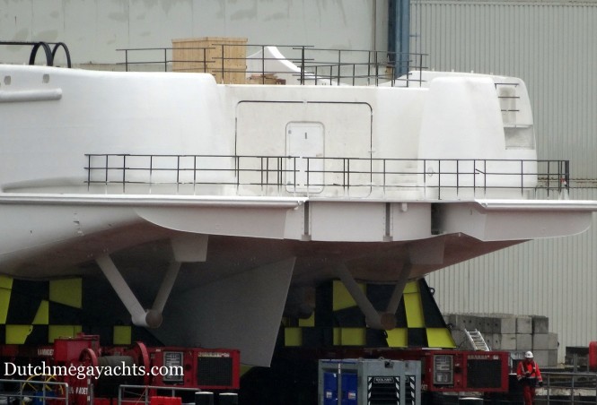 Oceanco superyacht Y715 - stern - Photo by Dutchmegayachts