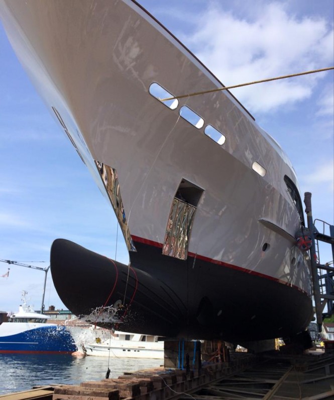 Re-launch of 44m Heesen charter yacht SEVEN SINS - Photo credit to Balk Shipyard