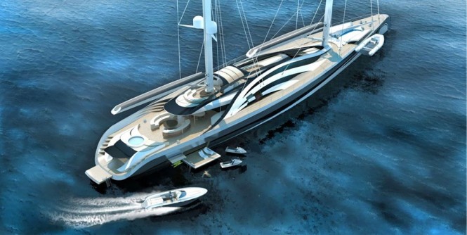 Sailing yacht Innatus project - Photo by Jacob Edens and Lurssen