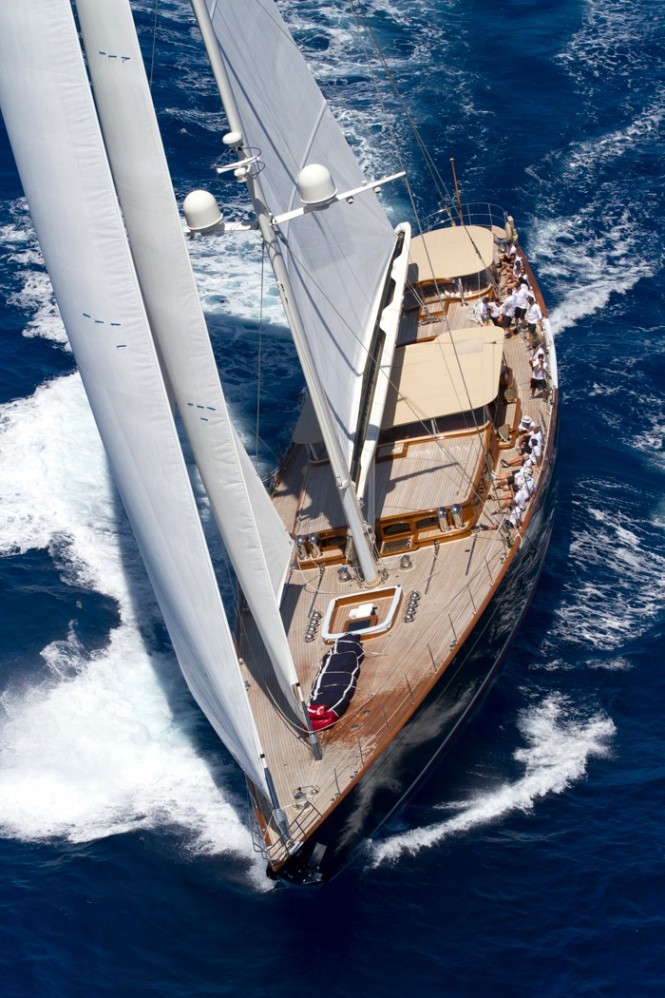 Superyacht WISP under sail - Credit to Ingrid Abery
