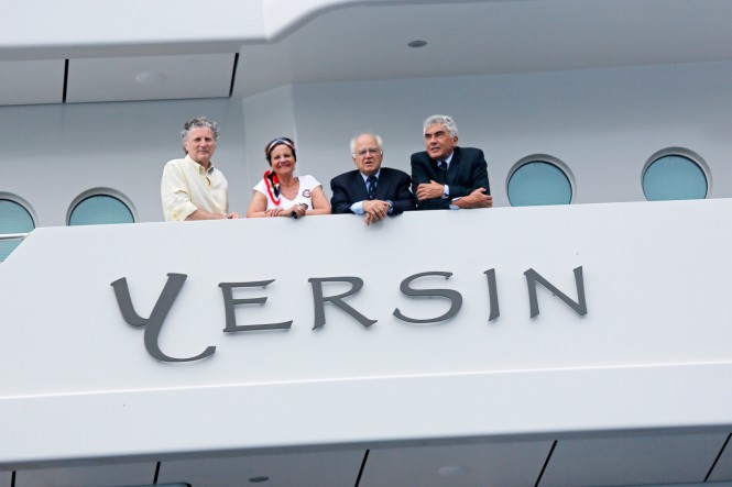 77m mega yacht YERSIN - Photo by Ameller