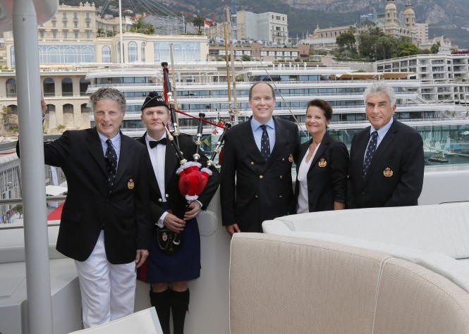 HSH Prince Albert II aboard YERSIN Yacht @Ameller