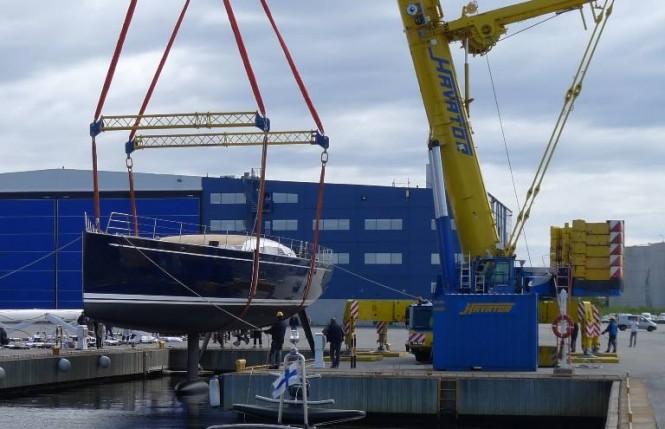 Launch of Swan 115-001 S Yacht - Photo by Nautors Swan