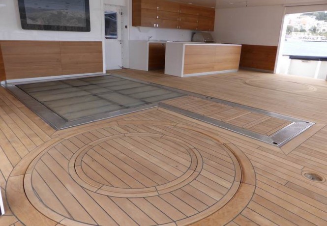 Luxury yacht ARCTIC P - hidden pool and Jacuzzi