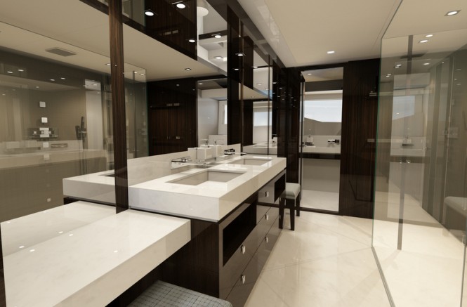 Sunseeker super yacht '131 Yacht' - Master En-Suite
