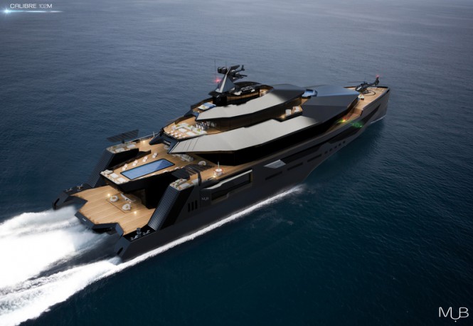 Superyacht CALIBRE Concept - aft view