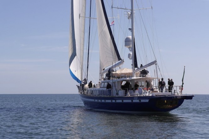 Tamer II superyacht on the water