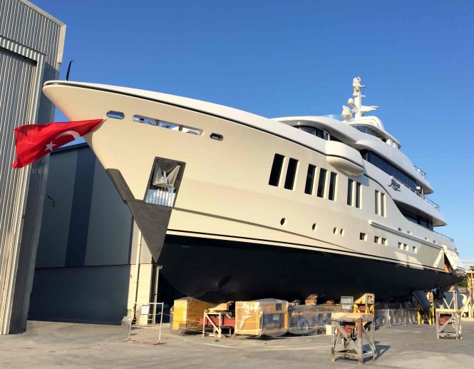 41m Alia Superyacht Rüya at launch