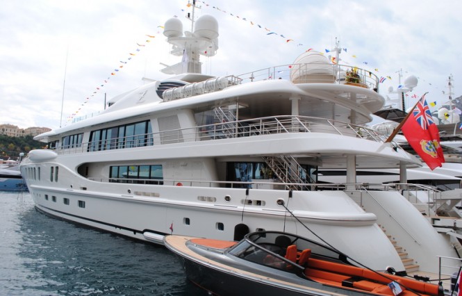 A luxury motor yacht - Photo by Peter R. Franklin