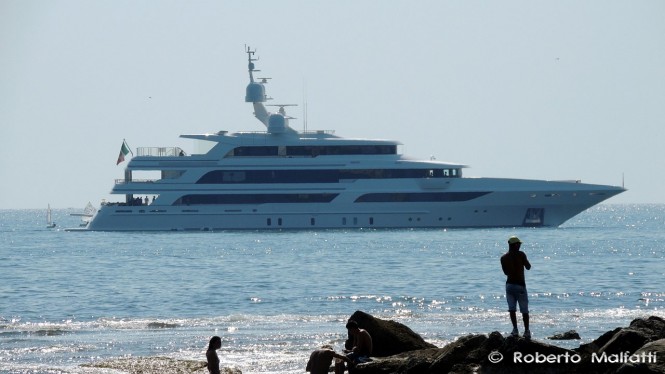 Benetti FB264 motor yacht CHOCOLAT in Livorno, Italy - Photo by Roberto Malfatti