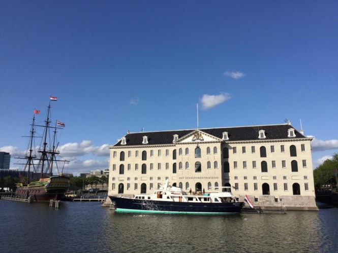 Feadship classic motor yacht SANTA MARIA celebrating her re-launch - Photo by Feadship