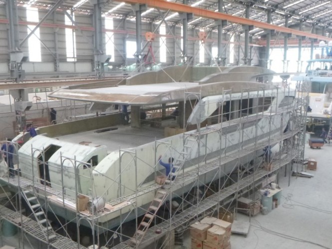 HORIZON FD85 Yacht under construction