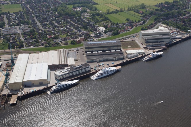 Lurssen shipyard in Lemwerder ©Lurssen
