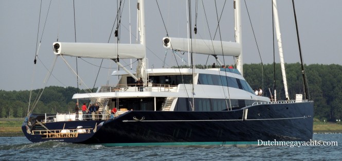 Mega yacht Aquijo - aft view - Image by Dutchmegayachts