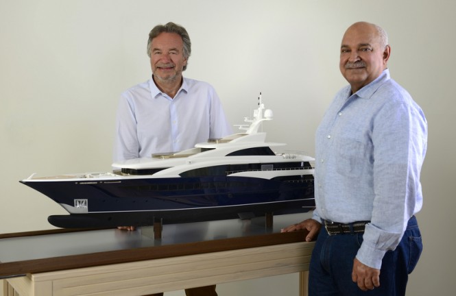 Mehemet Karabeyoglu left, with Mohammed Al Barwani right