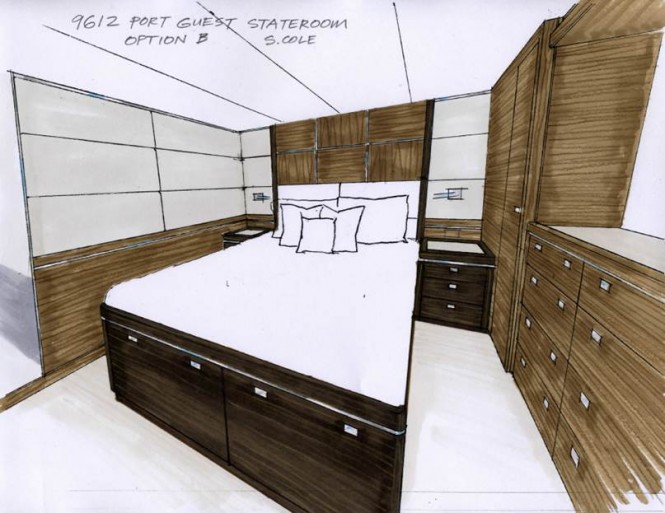 Nordhavn 96' super yacht N9612 - Port Guest Stateroom