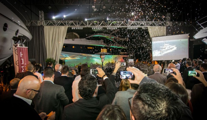 Absolute success during presentation of the largest yacht built in the Brazilian subsidiary of Azimut Yachts - the Azimut 83 Yacht - Photo by Acioni Cassaniga