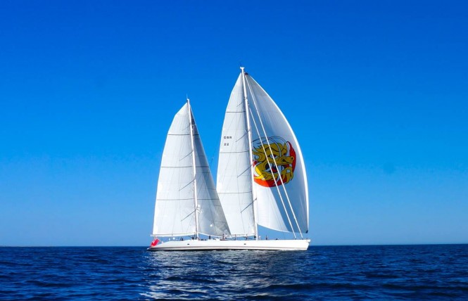 44m charter yacht MARI CHA III fitted with custom carbon Doyle Stratis ICE sails